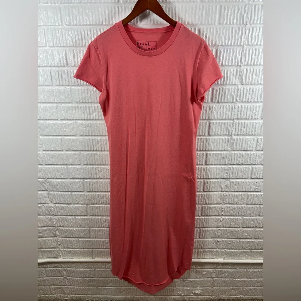 Frank & Eileen Harper Perfect Tee Heritage Jersey Maxi Dress Passion Fruit Large - Picture 2 of 5